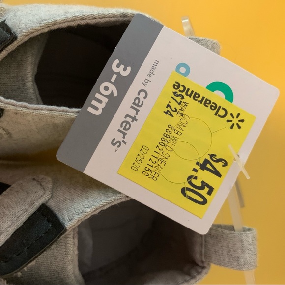 NWT Carter’s 3-6 Month high top athletic style shoes - Picture 2 of 6